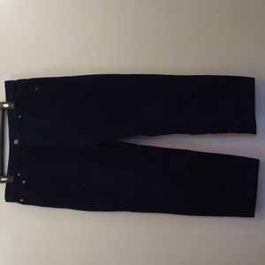 Samuel Windsor Navy Cotton Moleskin Pants  35 - 26